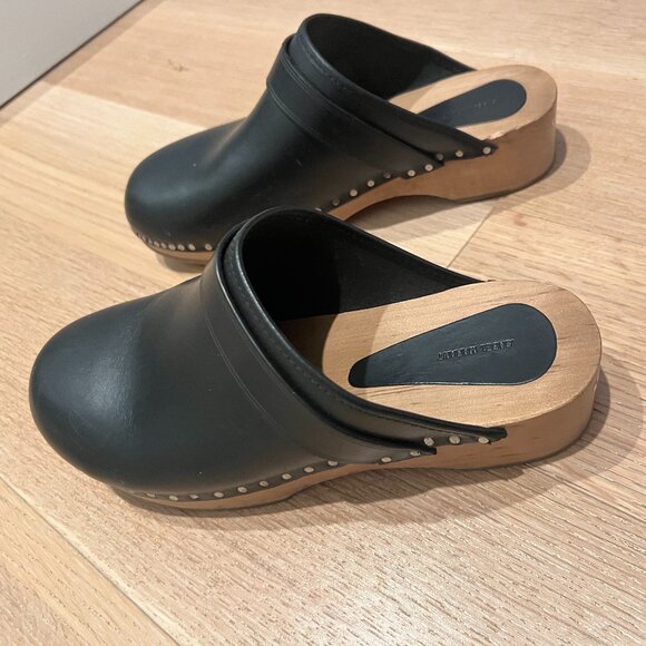 Isabel Marant Thalie Clogs In Black Leather - Picture 6 of 7